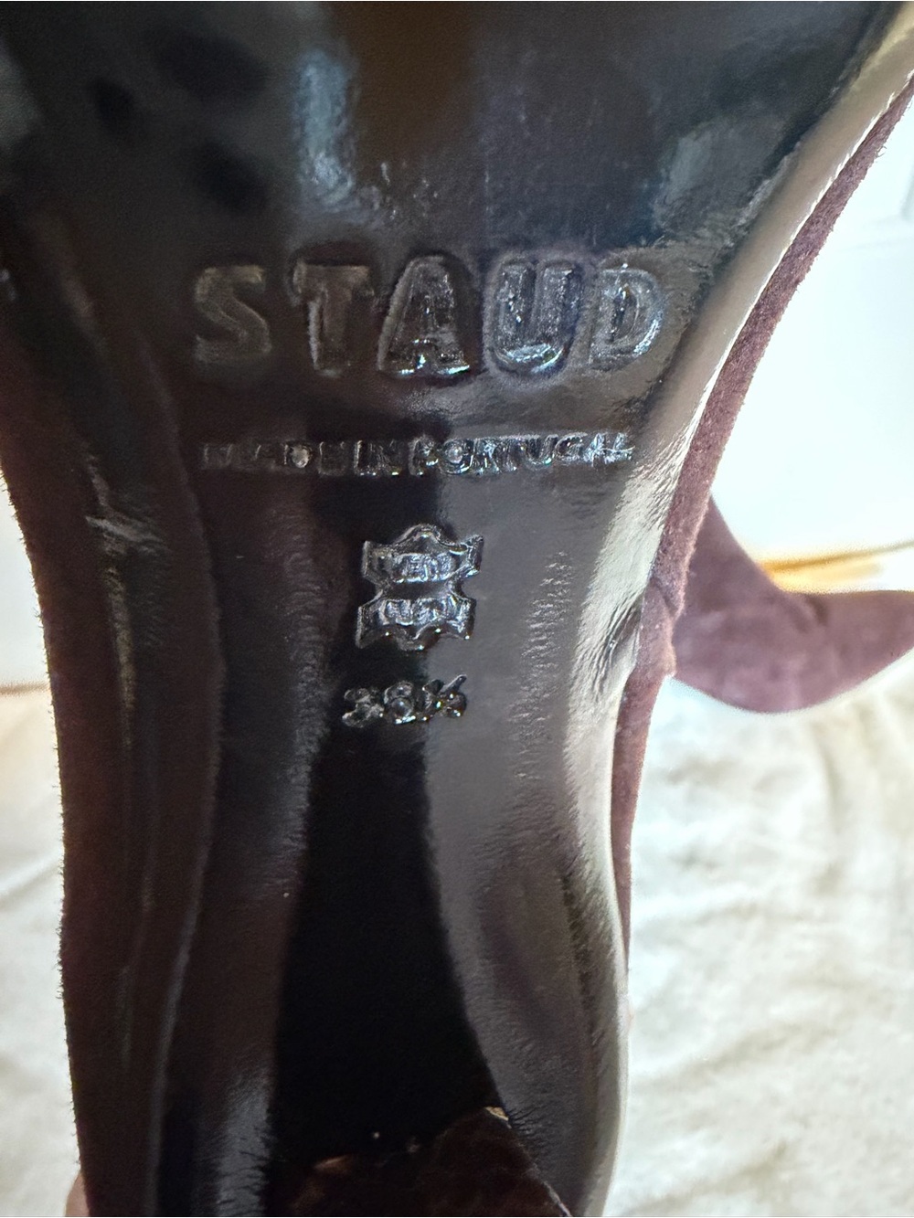 STAUD Dark Brown Suede Benny Boots - Picture 2 of 13